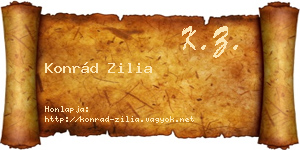 Konrád Zilia névjegykártya